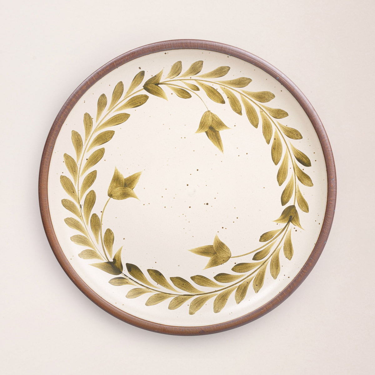 Hand Painted Serving Platter, Tulip Crown