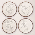 Dinner Plate Set, Illustrations from Verve, I-IV