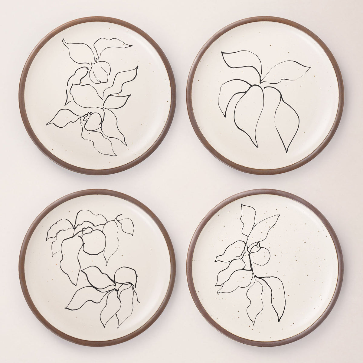 Dinner Plate Set, Illustrations from Verve, I-IV