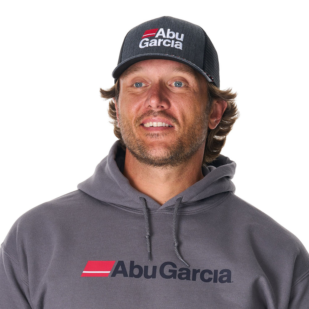 Abu Garcia Stacked Logo Heather Rope Trucker
