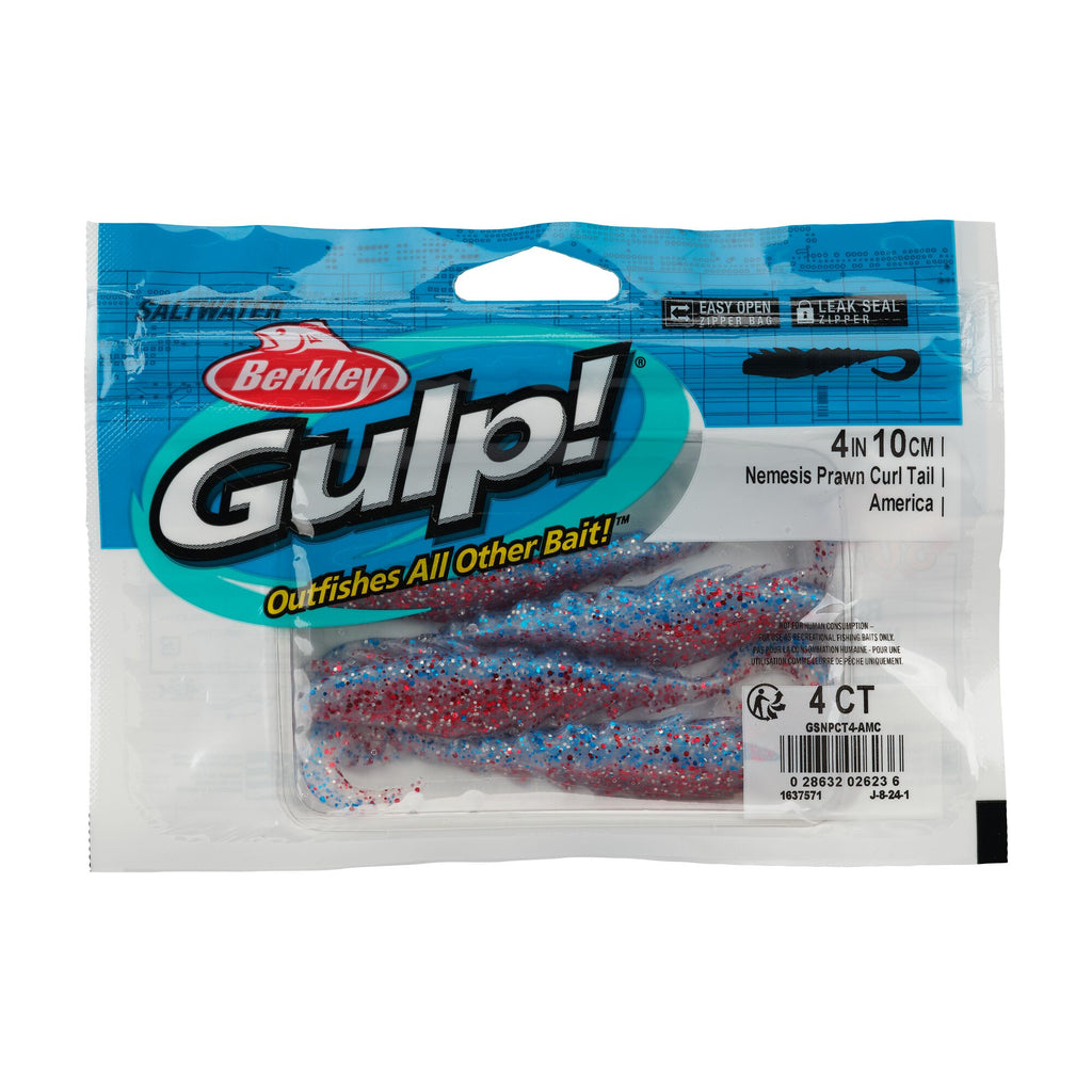 Berkley Gulp!® Saltwater Nemesis Prawn Curl Tail
