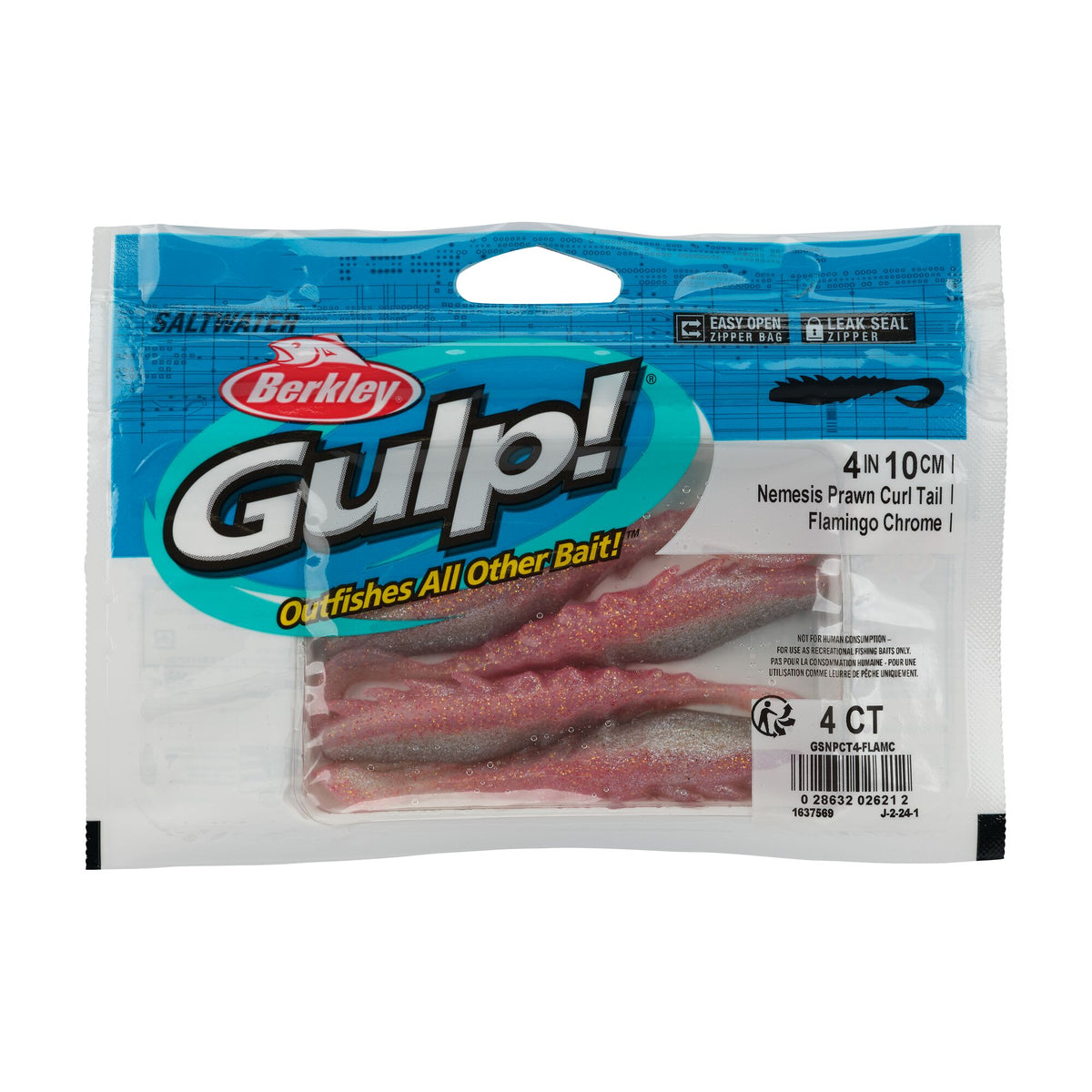 Berkley Gulp!® Saltwater Nemesis Prawn Curl Tail
