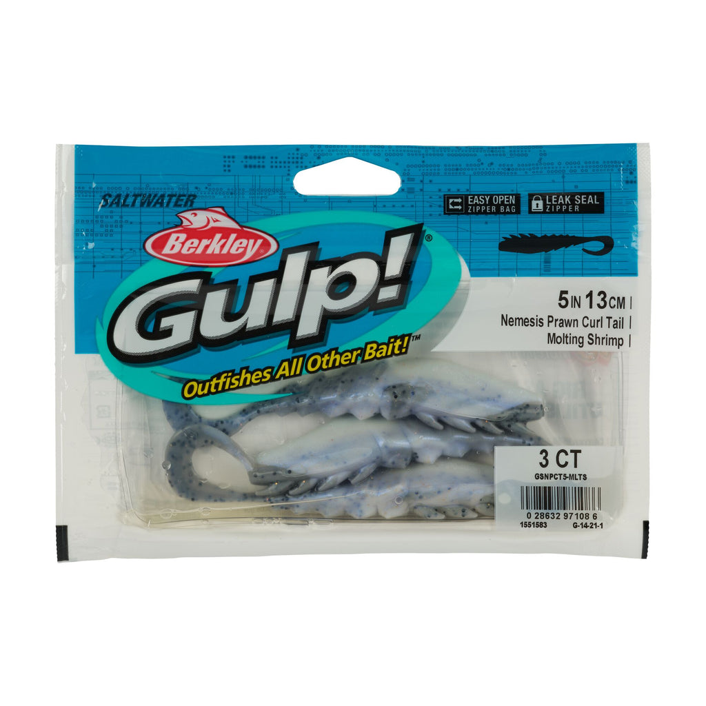 Berkley Gulp!® Saltwater Nemesis Prawn Curl Tail