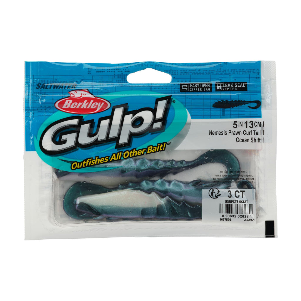 Berkley Gulp!® Saltwater Nemesis Prawn Curl Tail