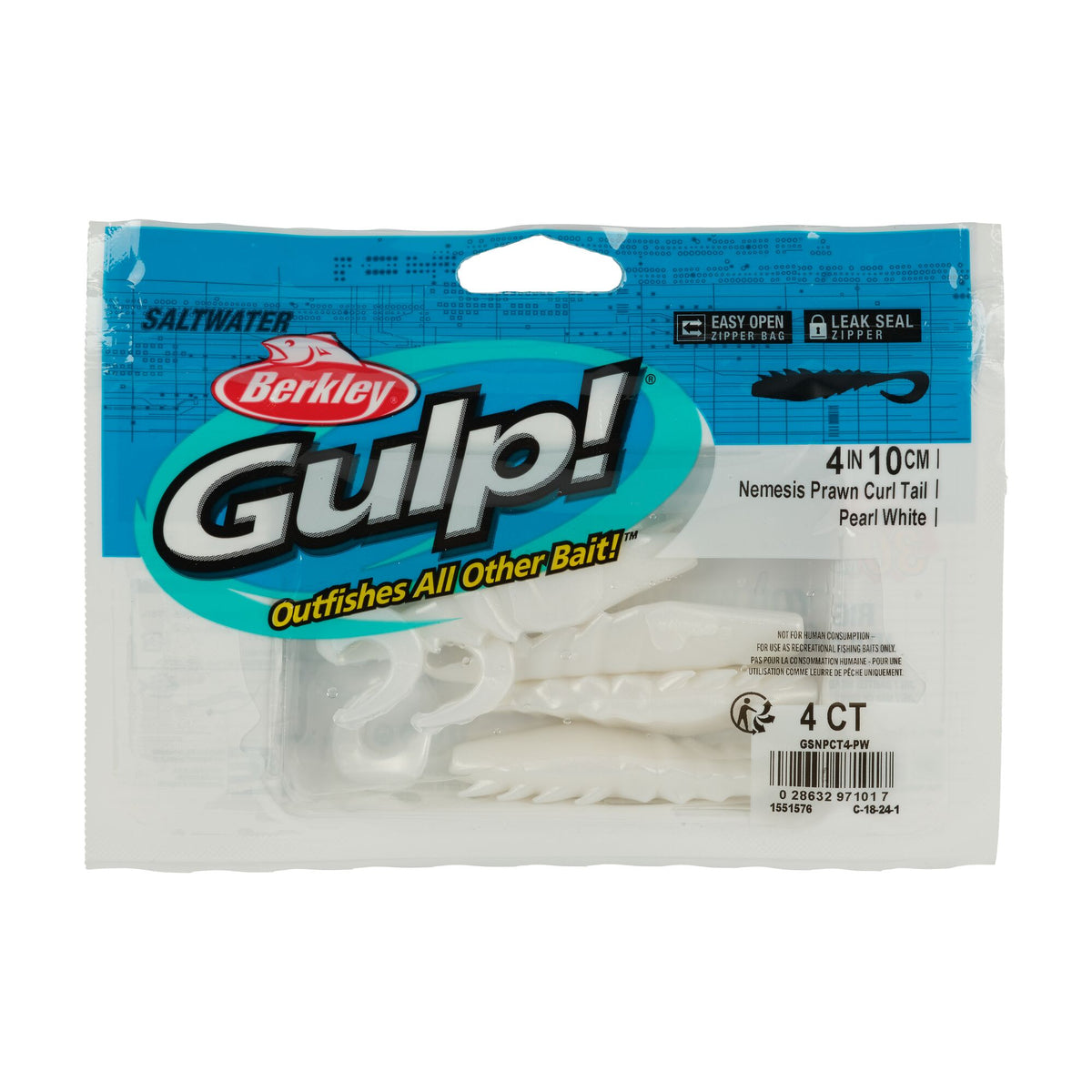 Berkley Gulp!® Saltwater Nemesis Prawn Curl Tail