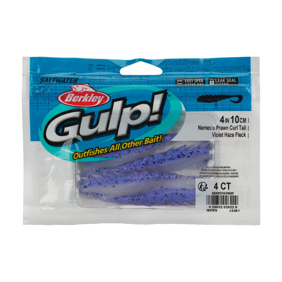 Berkley Gulp!® Saltwater Nemesis Prawn Curl Tail