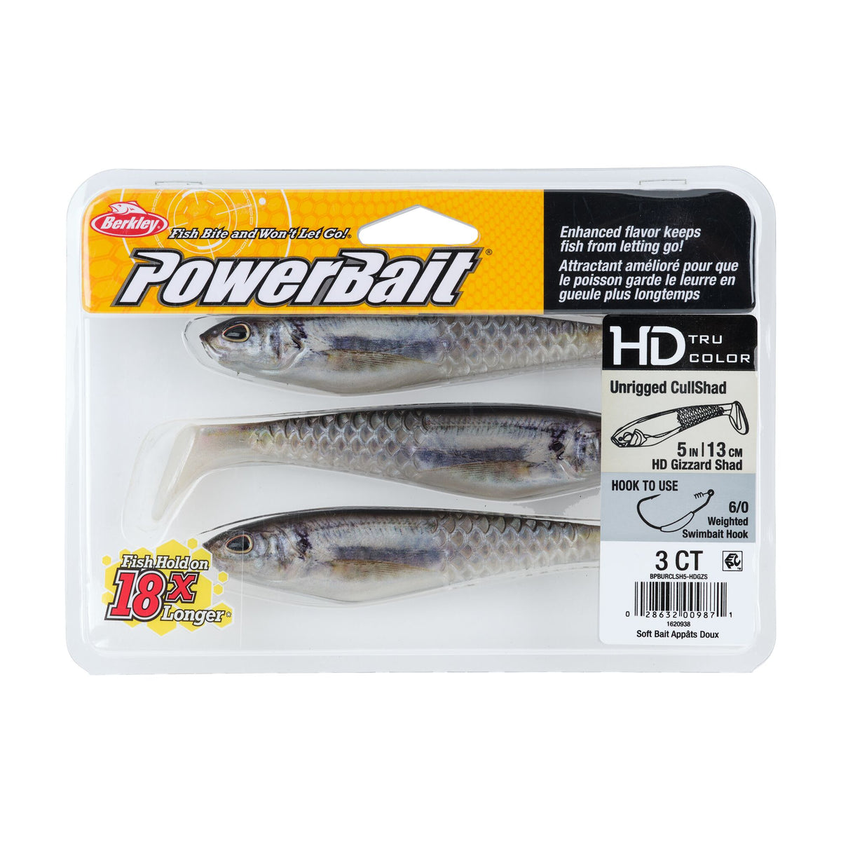 Berkley PowerBait® Unrigged CullShad