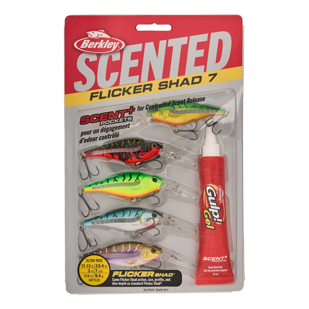 Berkley Scented Flicker Shad® Tiger Pack