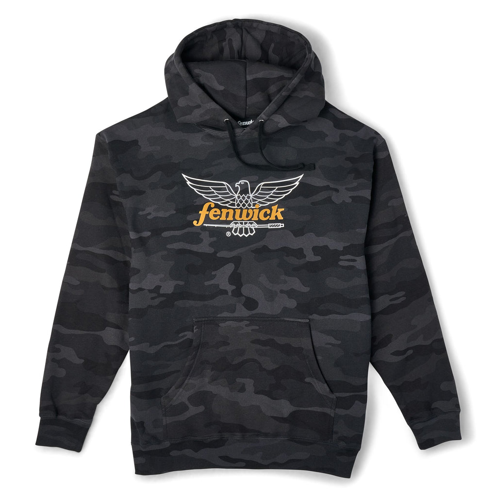 Fenwick Logo Camo Pullover Fleece Hoodie
