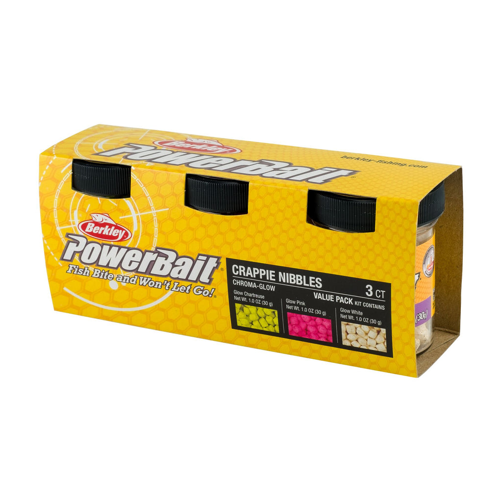 Berkley PowerBait®ChromaGlow Crappie Nibble Asst