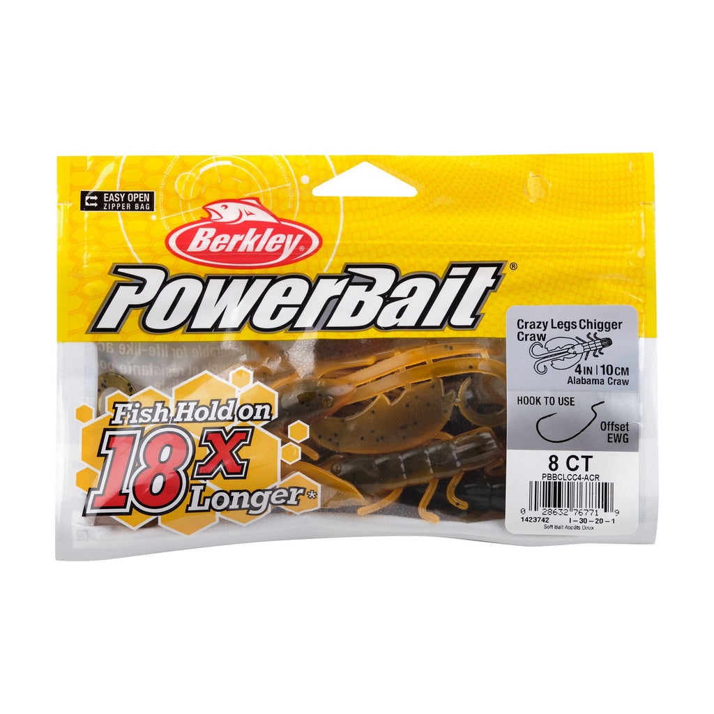 Berkley PowerBait® Crazy Legs Chigger Craw