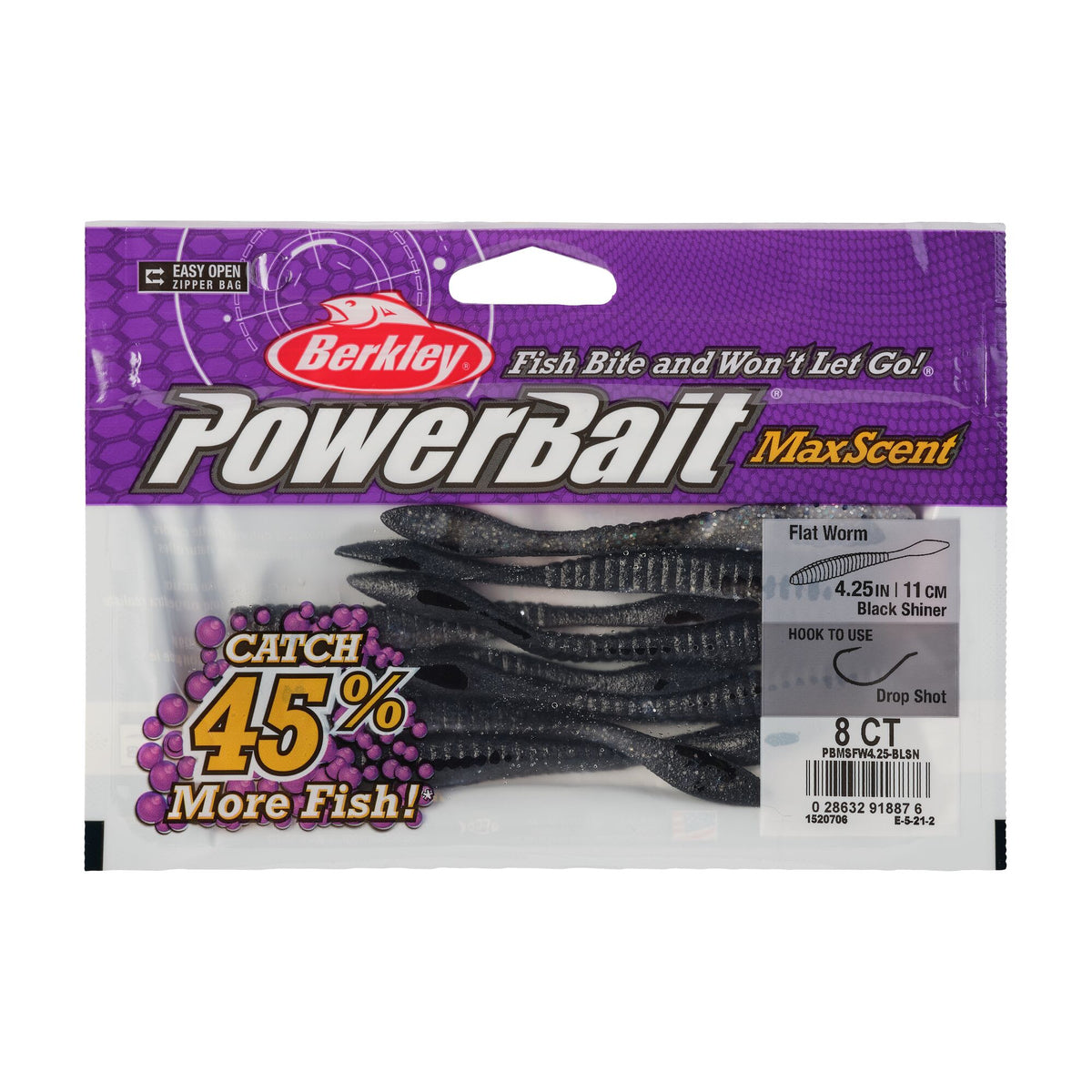 Berkley PowerBait® MaxScent Flat Worm