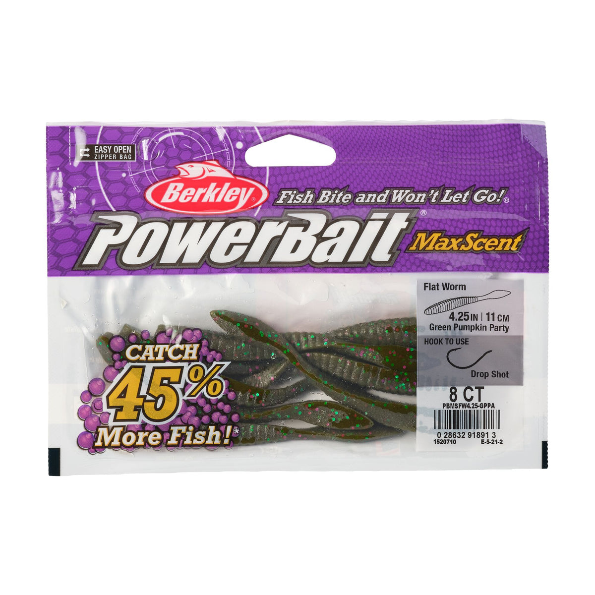 Berkley PowerBait® MaxScent Flat Worm