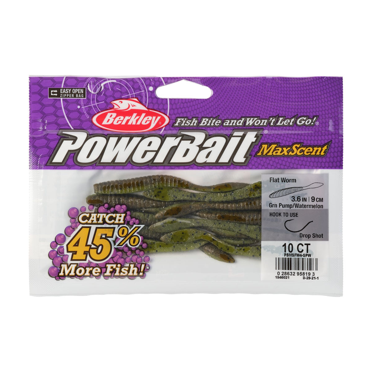 Berkley PowerBait® MaxScent Flat Worm