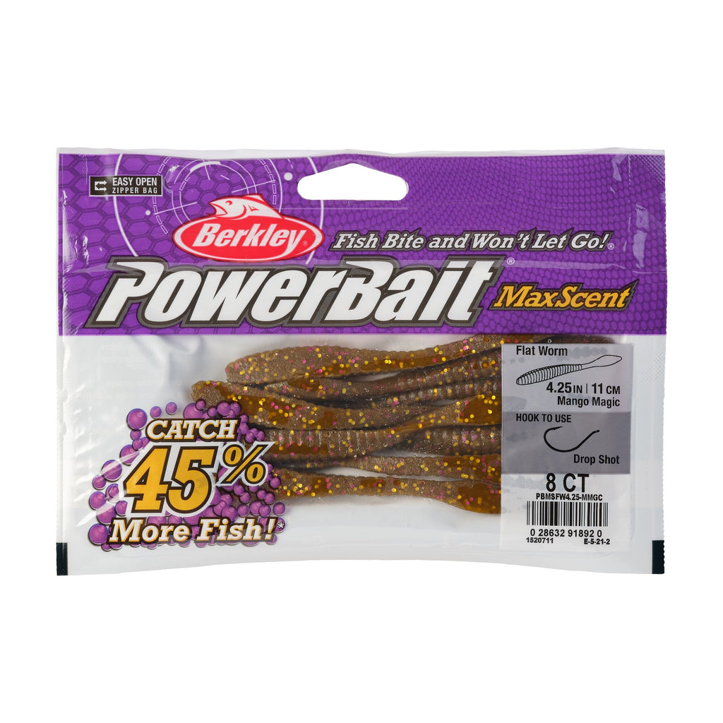 Berkley PowerBait® MaxScent Flat Worm