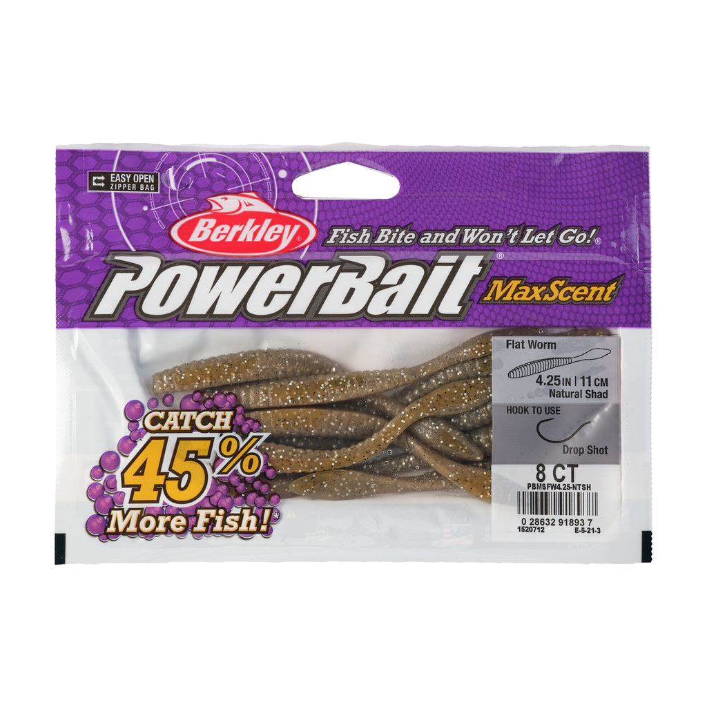Berkley PowerBait® MaxScent Flat Worm
