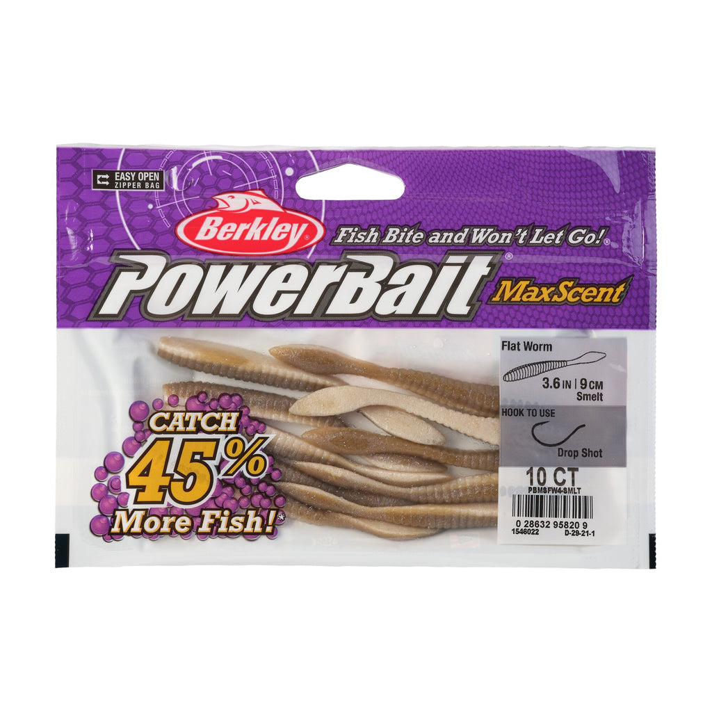 Berkley PowerBait® MaxScent Flat Worm