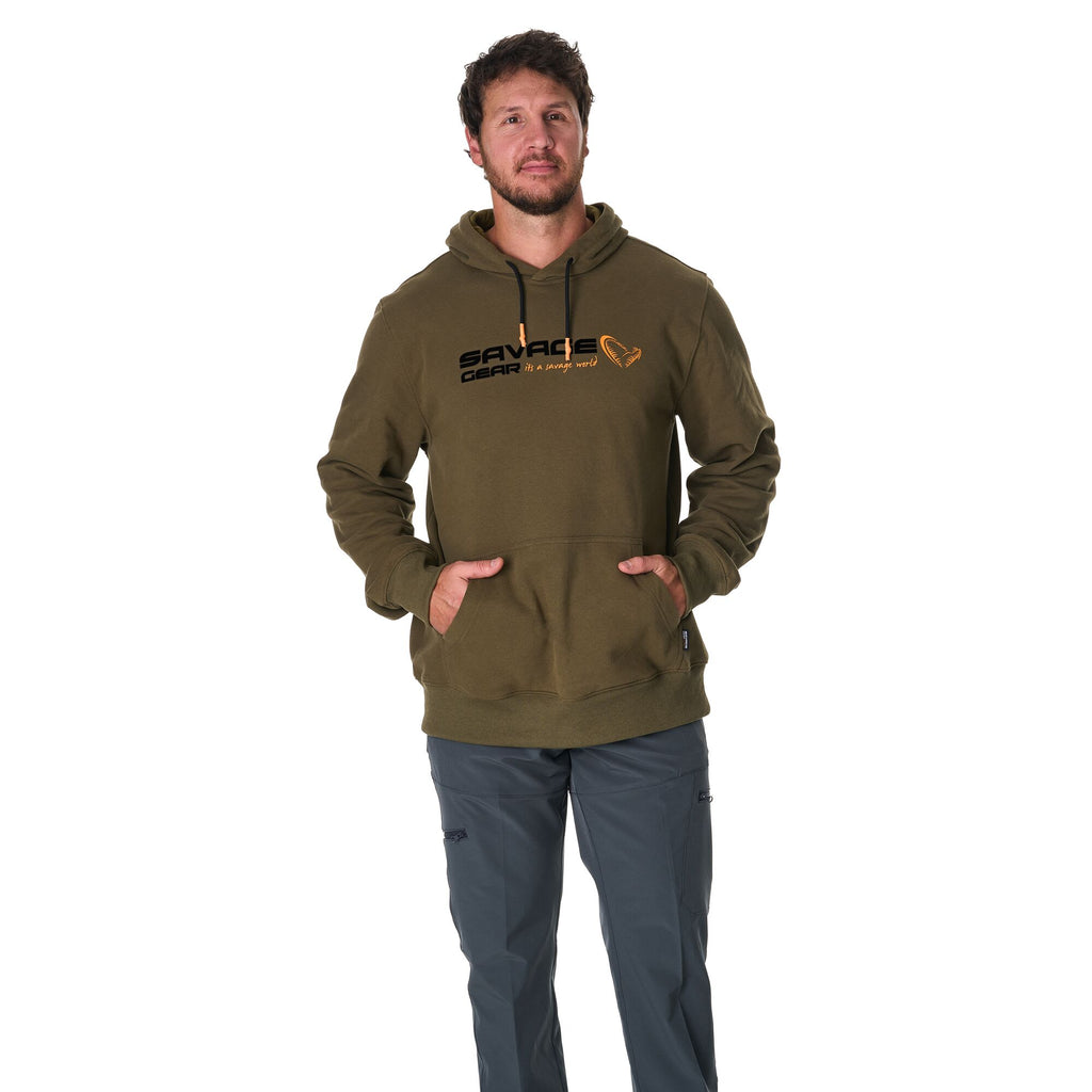 Savage Gear Logo Fleece Pullover Hoodie