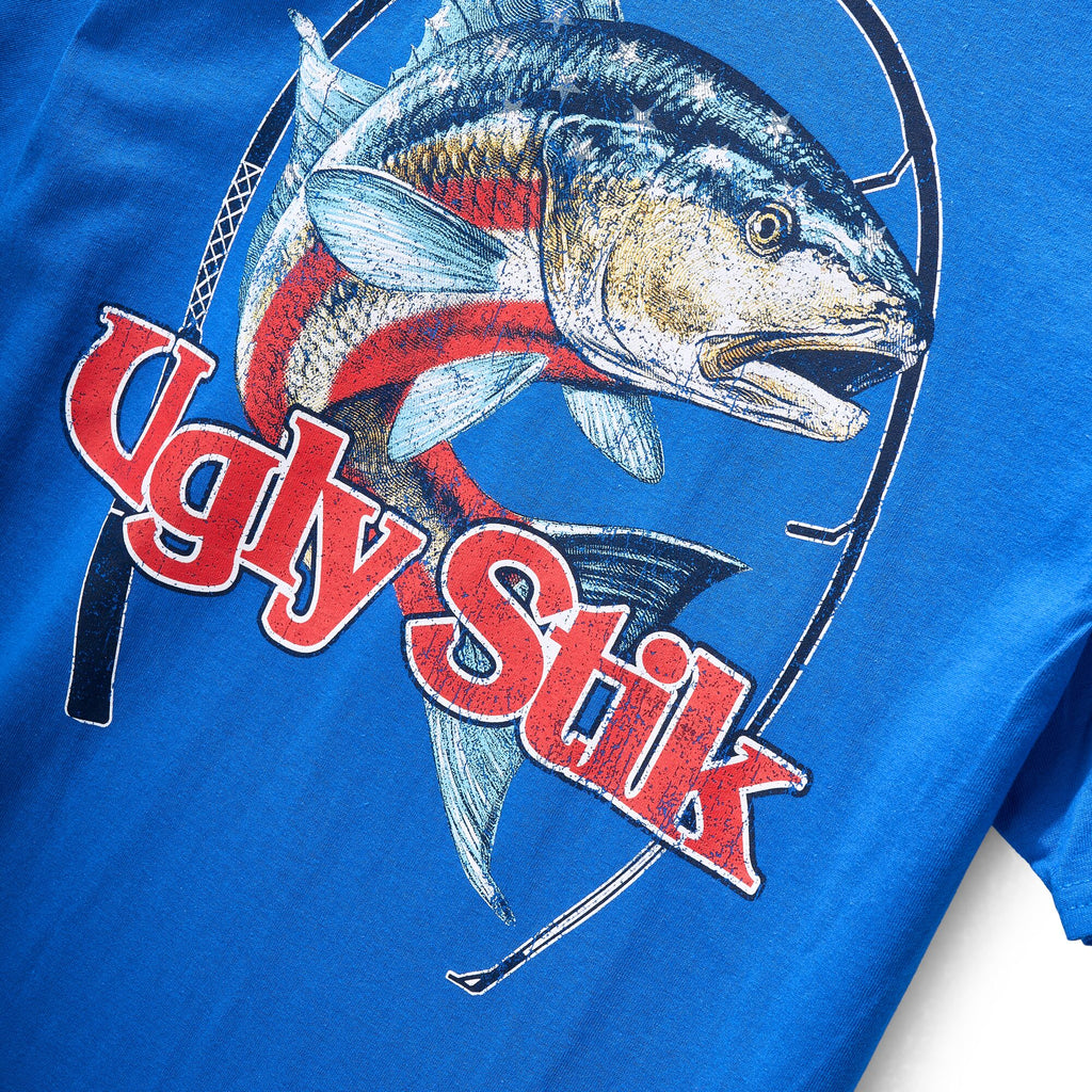 Ugly Stik Redfish Flag Americana T-Shirt